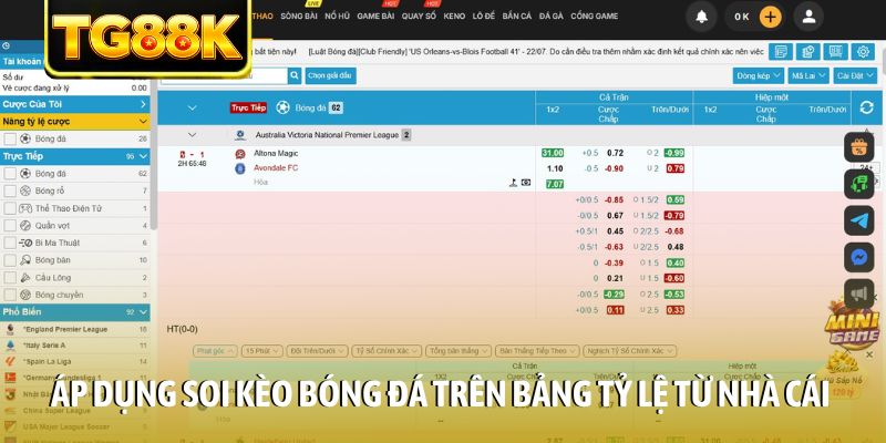 Áp dụng soi kèo bóng đá trên bảng tỷ lệ từ nhà cái Áp dụng soi kèo bóng đá trên bảng tỷ lệ từ nhà cái