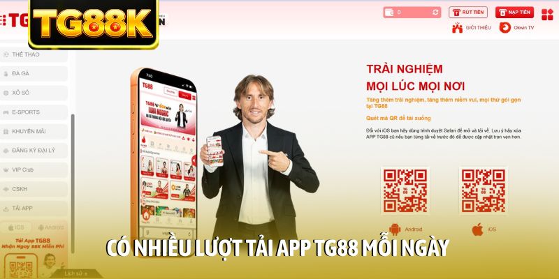 Có nhiều lượt tải app TG88 mỗi ngày Có nhiều lượt tải app TG88 mỗi ngày