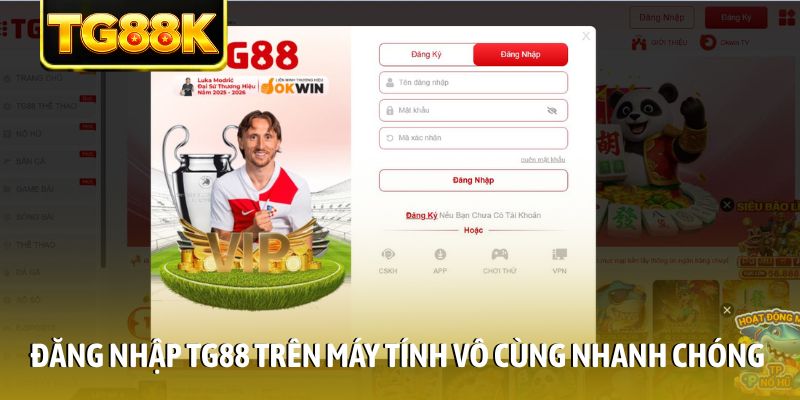 Đăng nhập TG88 trên máy tính vô cùng nhanh chóng Đăng nhập TG88 trên máy tính vô cùng nhanh chóng