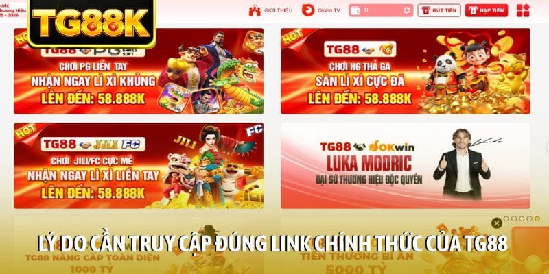 Lý do cần truy cập đúng link chính thức của TG88 Lý do cần truy cập đúng link chính thức của TG88