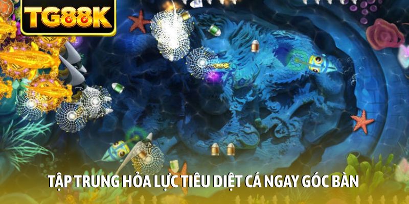 Tập trung hỏa lực tiêu diệt cá ngay góc bàn