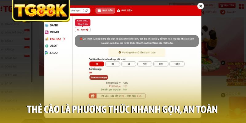 Thẻ cào là phương thức nhanh gọn, an toàn Thẻ cào là phương thức nhanh gọn, an toàn